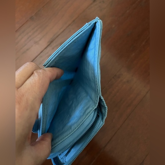 Kipling New Money Small Credit Card Wallet Blue lightweight water resistant - Picture 9 of 12